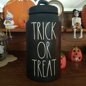 Rae Dunn Halloween trick or treat canister